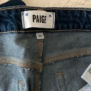 Paige Leenah Ankle Sz 30 High Rise Trouser Leg Vintage inspired denim